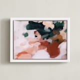 "Otonio" - Art Print in Burnt Umber by Parima Studio - Framed Canvas