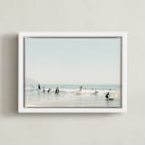 "Surf School" - Art Print in summer by Kamala Nahas - Framed Canvas