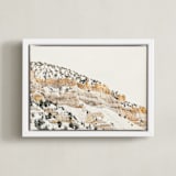 "Aurum 3" - Art Print in snow by Kamala Nahas - Framed Canvas
