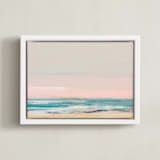 "beach impressions" - Art Print in Blue Turqouise by Eric Ransom - Framed Canvas