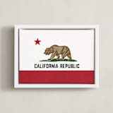"California Flag" - Art Print in California by Erin Deegan - Framed Canvas