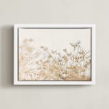"Chaparral I" - Art Print in Warm White by Shawna Urban - Framed Canvas