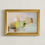 "Spring Daylight" - Art Print in peach by Shina Choi - Framed