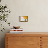 "Oh Yellow, My Pink" - Art Print in Yellowish Orangy by Mary Ann Glynn-Tusa - In a Room