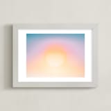 "solaris II" - Art Print in sunset by Kamala Nahas - Framed