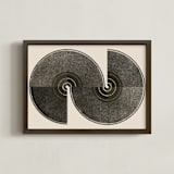 "Turn" - Art Print in Sand by Molly Lloyd - Framed