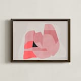 "lean on me" - Art Print in hug by Maja Cunningham - Framed