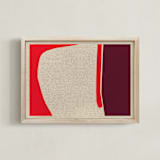 "A-walk around the block" - Art Print in Hot Fire by Alain Castoriano - Framed