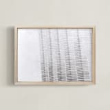 "Shape and Shadow" - Art Print in Stone white by Emily Kariniemi - Framed