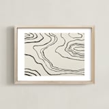 "Walkabout" - Art Print in Paperwhite by Kelly Johnston - Framed