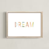 "Dreaming in color" - Art Print in White by Kelsey Carlson - Framed