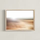 "Golden Rays" - Art Print in Golden Brown by Karen Kaul - Framed