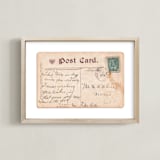 "Since You Went Away" - Art Print in Vintage Neutral by Kinga Subject - Framed