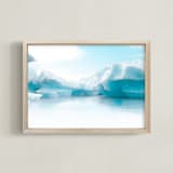 "Crystalline Shapes#2" - Art Print in freeze point by Van Tsao - Framed