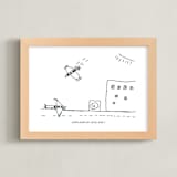"Your Drawing: Landscape Custom Print" - Custom Print in Deep Gray by Minted - Framed