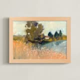 "Take Me Home I" - Art Print in Wheat by Lindsay Megahed - Framed