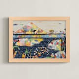 "The Lake House" - Art Print in Polo Blue by Lee-Anne Schmidt - Framed