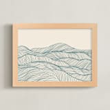 "Rolling Hills" - Art Print in Sage Hills by Jayne Alfieri - Framed