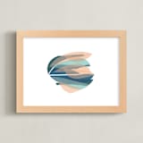 "tissue seagrass" - Art Print in peach by Carrie Moradi - Framed