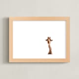 "Hello up there!" - Art Print in savanna gold by Alicia Abla - Framed