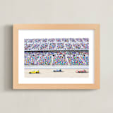 "Primary Colors Go Zoom Zoom!" - Art Print in Ford Blue by Molly Goodman - Framed