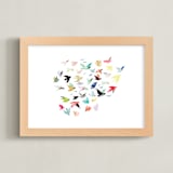 "Songbirds" - Art Print in Multi-Colored by Eve Schultz - Framed