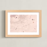 "Constellation" - Art Print in Pale Peach by Caroline Mint - Framed