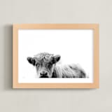 "Leon" - Art Print in Black White by Amy Carroll - Framed