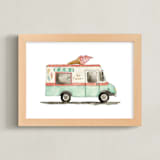 "Ice Cream" - Art Print in Mint by Kelsey McNatt - Framed