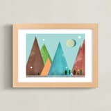 "Hill Country" - Art Print in Country Blue by AlisonJerry - Framed
