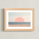 "Feels Like Summer" - Art Print in Salmon by Kimberly Young - Framed