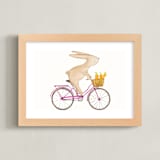 "Fast Riders IV" - Art Print in Violet by Francisca Reyes - Framed