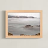 "Peaceful Ocean" - Art Print in Foggy grey by NSMARK - Framed