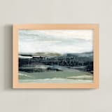 "Dark Forest I" - Art Print in Navy Blue by Lara Eckerman - Framed