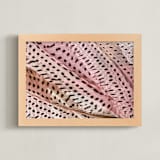 "Feather Bed" - Art Print in Warmed Rose by Debra Pruskowski - Framed