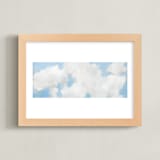 "Cumulus" - Art Print in White by Lynne Millar - Framed