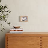 "white peonies" - Art Print in light peach by XL - In a Room