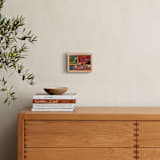 "Red Room with a View" - Art Print in Matisse Red by Lee-Anne Schmidt - In a Room