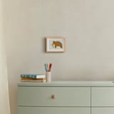 "Woolly Mammoth" - Art Print in Light Green by Amy Mullen - In a Room