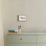 "Colorful Dog" - Art Print in Candy by Karidy Walker - In a Room