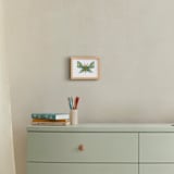 "Midnight Moth" - Art Print in Ocean Teal by Sarah Hand - In a Room