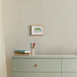 "Little Chameleon" - Art Print in jungle green by Rebecca Marchese - In a Room