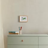 "Leap Frog Leap!" - Art Print in Leaping green by Rebecca Marchese - In a Room