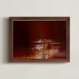 "Illusive" - Art Print in Coffee by Lindsay Megahed - Framed