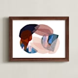 "paper swirl" - Art Print in Rust by Carrie Moradi - Framed