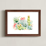 "Dreamy Desert" - Art Print in White by Sara Berrenson - Framed