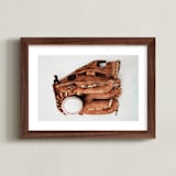 "All Star" - Art Print in Leather by Alicia Abla - Framed