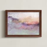 "It Will Rain" - Art Print in Lilac by Amy Moen - Framed