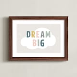 "Dream Big" - Art Print in Dream by Pixel and Hank - Framed