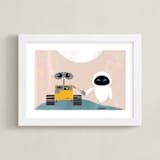 "out there" - Art Print in Sandstorm by Maja Cunningham - Framed